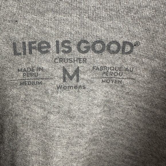 Life Is Good Winnie the Pooh Piglet Thankful Grateful Blessed Long Sleeve Med - Picture 3 of 8